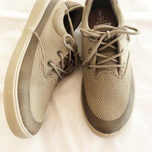Shoes mens new sizes 12M casual fabric upper tan laces George